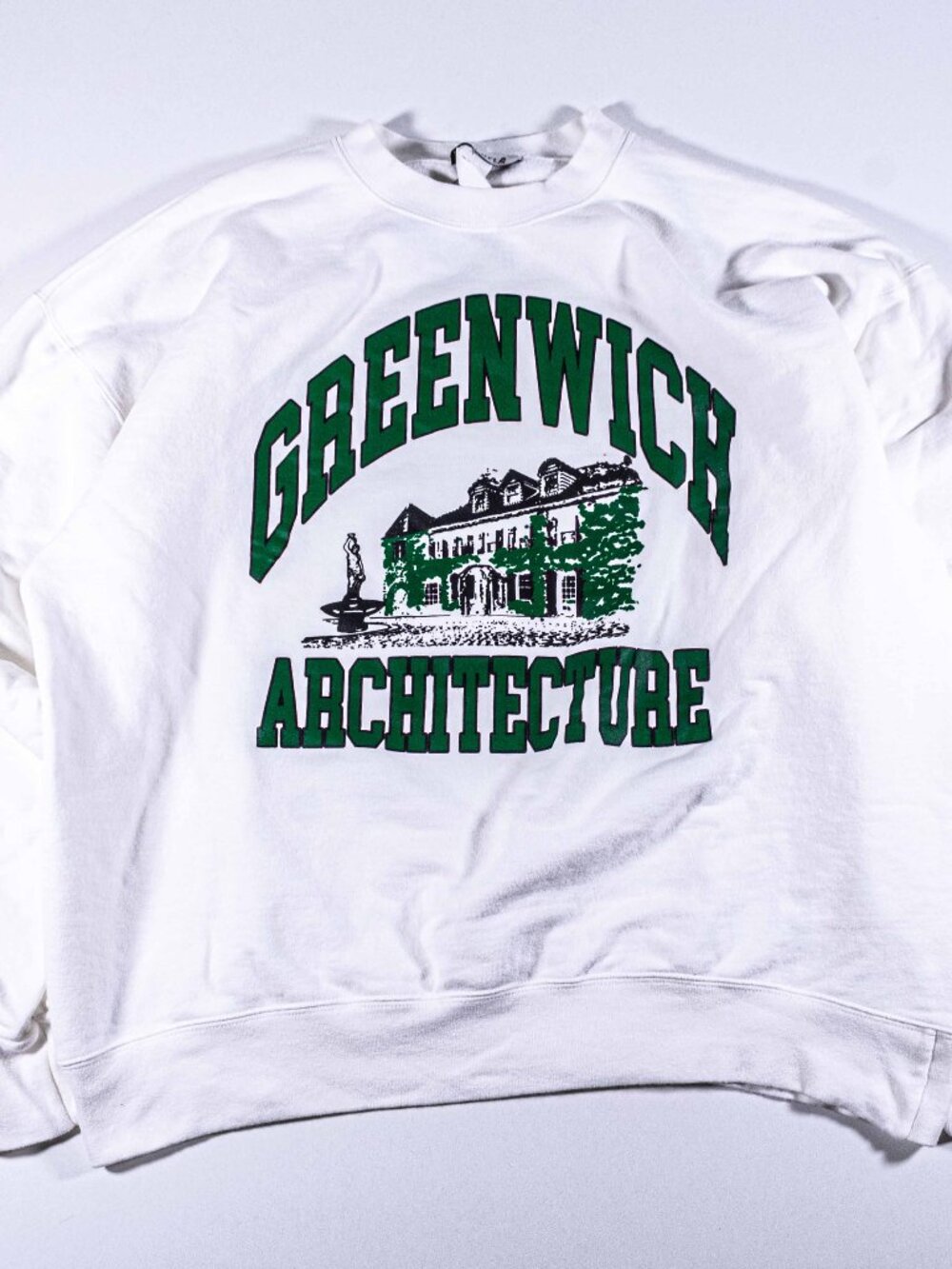 FirstPort Greenwich Architecture Sweatshirt Mens Large Crewneck Pullover L